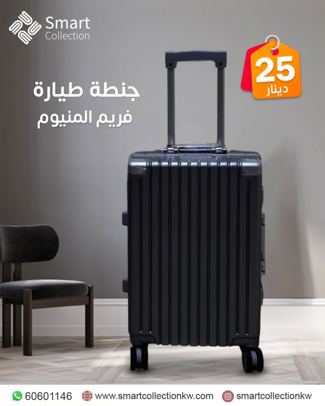 شنطة طيارة فريم المنيوم