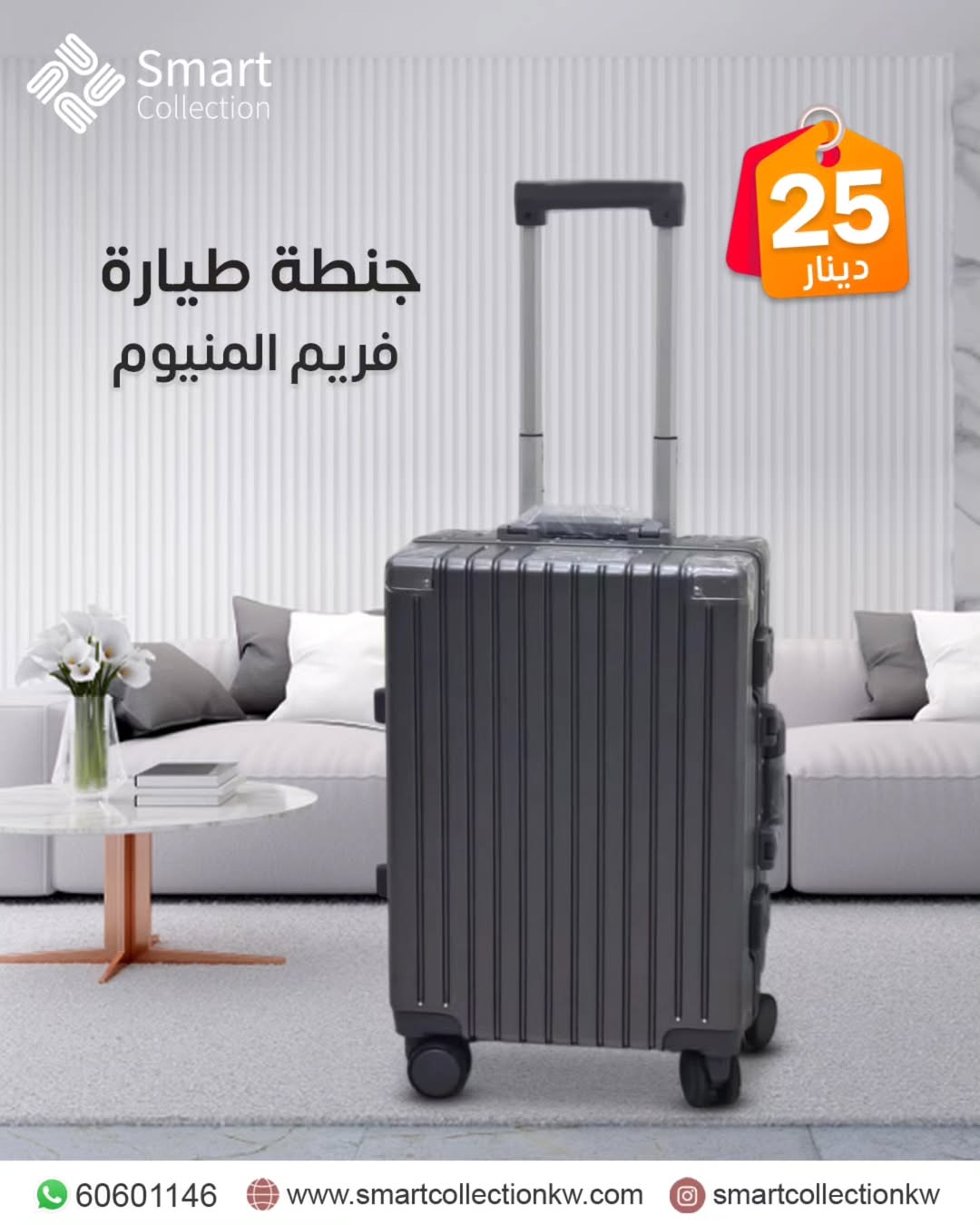 شنطة طيارة فريم المنيوم